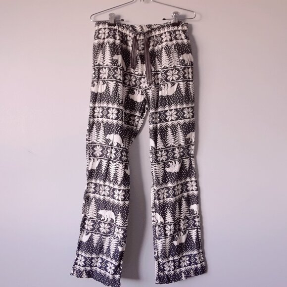 NWOT Old Navy 100% Cotton Fleece Winter Pajama Pants M - Picture 1 of 7